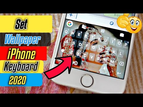 How To Set Wallpaper  on iPhone  Keyboard  YouTube