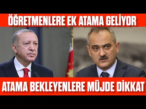 EK ATAMA GELİYOR! Atama Bekleyen Öğretmenlere Güze Haberler! SON DAKİKA!