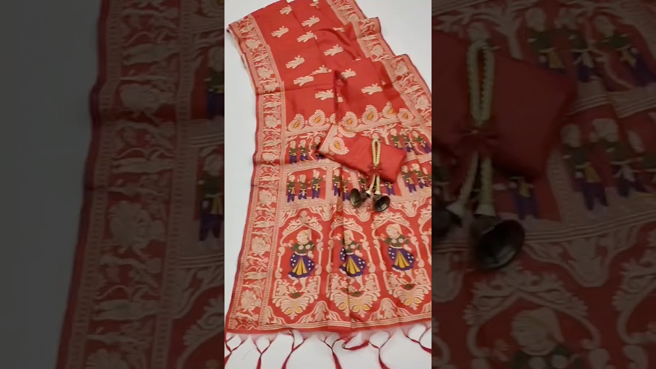 Handloom Raw Silk Baluchari Saree