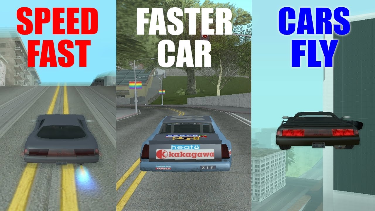 Gta San Andreas Top 3 Cheats Car Speed Cheat Fastest Car Cheat