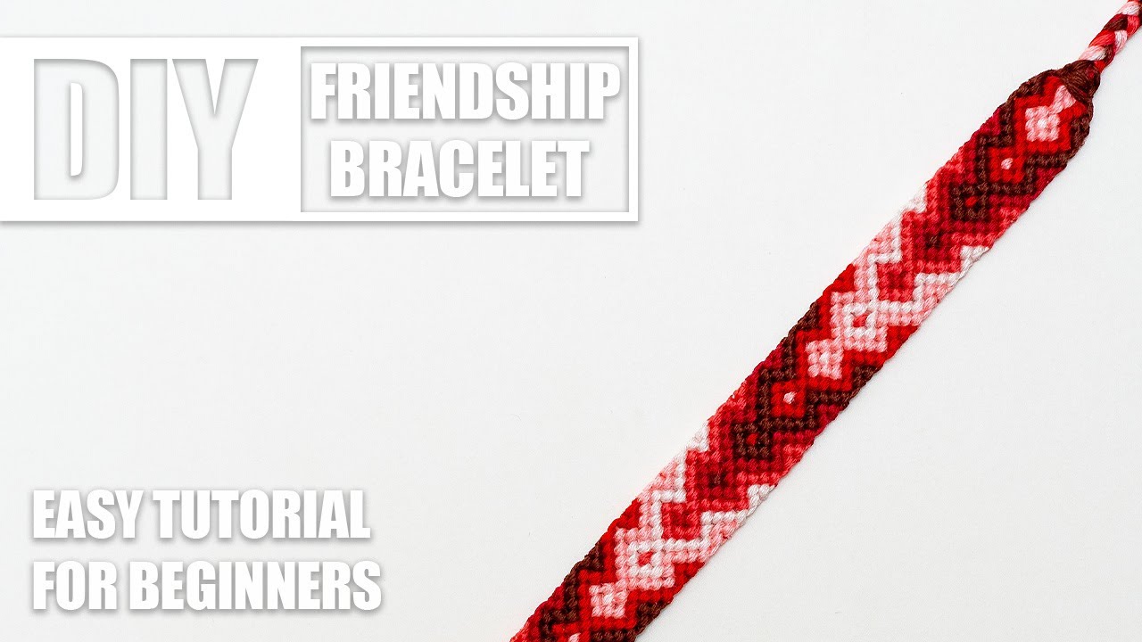 How to Make a Diamond Friendship Bracelet Pattern - Sarah Maker