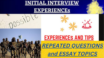 PMA 151 01 dec, Initial Interview Experience | PMA 151 Initial Interview Experience-151 LC INTERVIEW