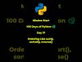 Python Tutorial for Beginners | Day 17 | sort(), sorted(), reverse() #python #pythontutorial #SHCK