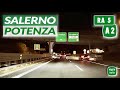 Autostrada A2 del Mediterraneo &amp; Raccordo Autostradale 5 | SALERNO - POTENZA | Notturna