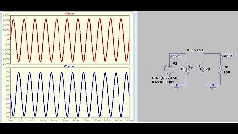 COUPLING TRANSFORMER IN LTSPICE