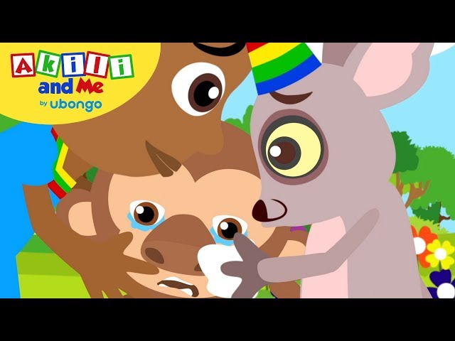 Monkey is Crying 😭| Learn Emotions with Akili and Me | African Cartoons for Preschoolers