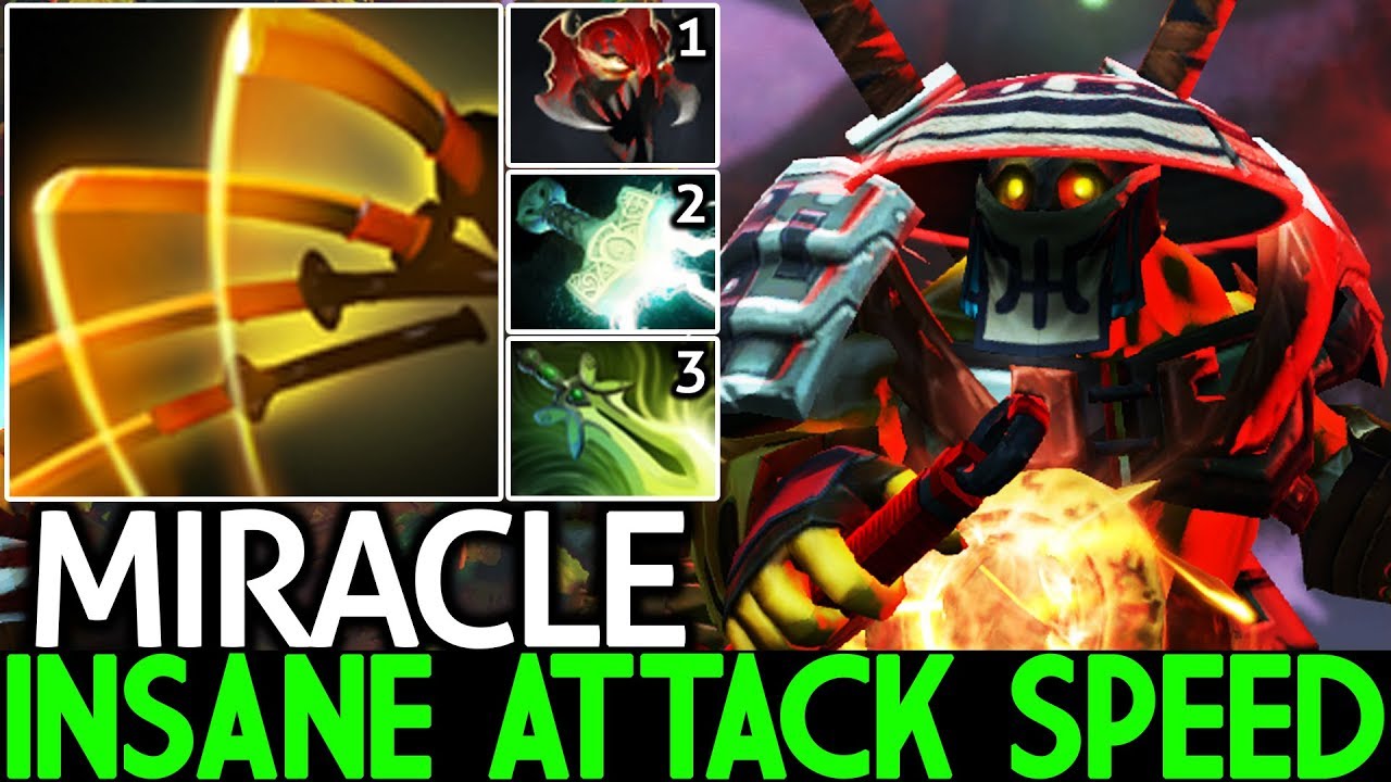 MIRACLE [Juggernaut] Insane Attack Speed Hard Game 7.24 Dota 2