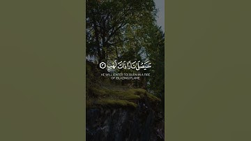 تبت يدا أبي لهب وتب || سورة المسد كاملة محمد_اللحيدان