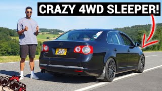 🐒 DON'T RACE THIS! VW JETTA 4WD TURBO SLEEPER WITH VW GOLF R CONVERSION