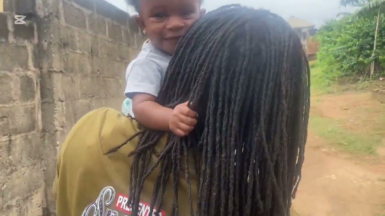 My baby first hair making 