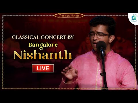 Classical Concert By Bangalore Nishanth | Carnatic Music | Classical Music | A2 Classical | 🔴LIVE