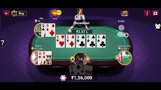Teen patti poker gameplay Fold tap screenshot 2