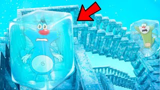 Roblox Oggy Try To Climbing 2000 Slippery Stairs With Jack | Rock Indian Gamer |