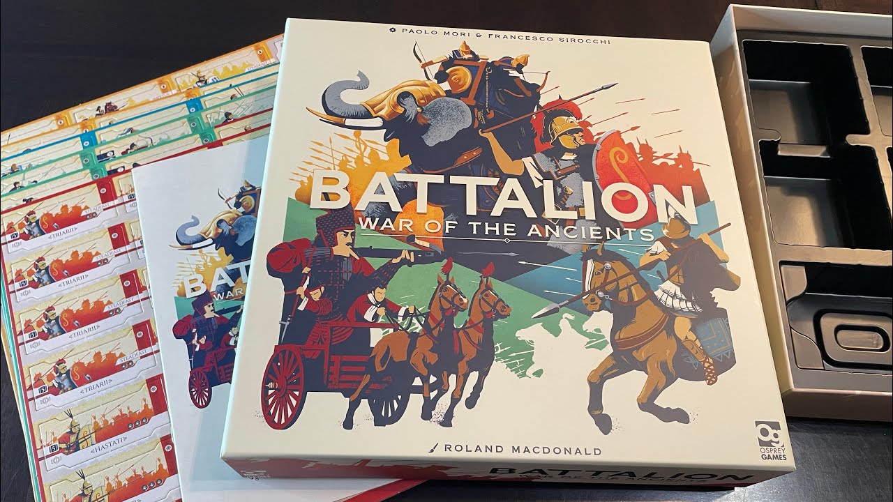 Osprey Games – Battalion: War Of The Ancients – Jeu De Guerre Sur Tuiles – 2 Ou 4 Joueurs – Dès 14 Ans – 20-45 Min