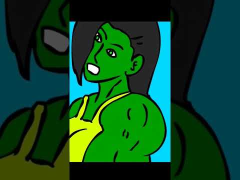 she hulk transformation [ she hulk trailer ] #shorts  #shehulk