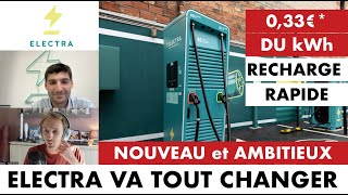 ELECTRA - 0,33€/kWh* - LE RESEAU DE RECHARGE QUI VA TOUT CHANGER !