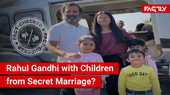 FACT CHECK: Viral Image Shows Rahul Gandhi with his 3 Children from his Secret Marriage?