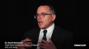 David Markowitz talks how the Army is transforming data into actionable insights