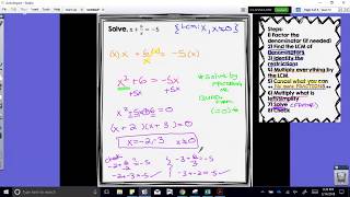 8.6 Solving Rational Equations Notes Part 2