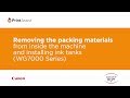 How To Remove The Packaging Material From The WG7600 Series And Installing Ink Tanks