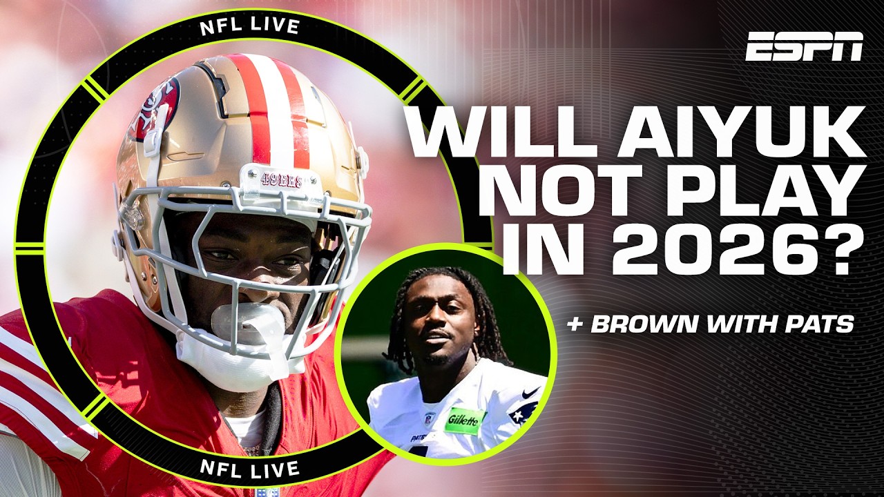 Brandon Aiyuk in 'no man's land' with 49ers + A.J. Brown OPENS UP Pats' run game! | NFL Live