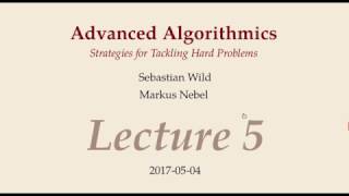 Advanced Algorithms - Lecture 05