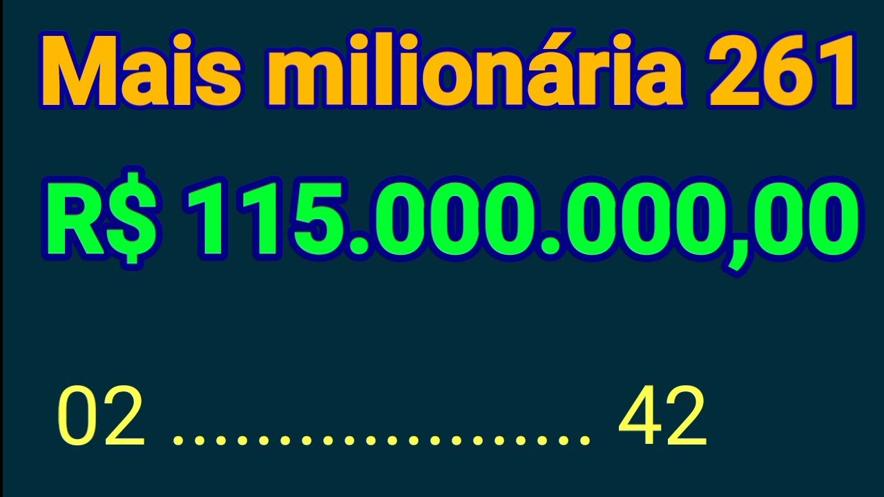 Mais milionária 261 ; 115 milhões ( estudos e observações intuitivas ...