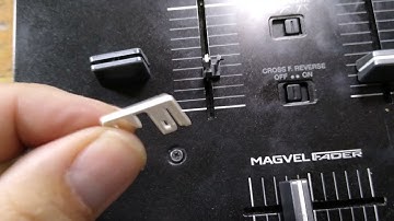 pioneer DJM-S3 repair fader knob removal