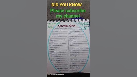 General Knowledge Quiz Video #quiz #quiztime #generalknowledge