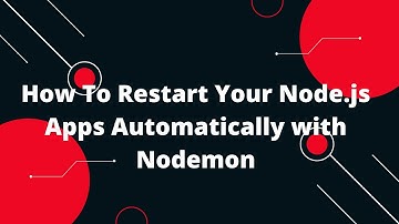 Express NodeJS Tutorial in Hindi #9 How To Restart Your Node.js Apps Automatically with Nodemon