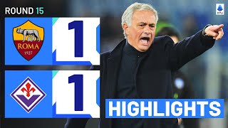 Roma Fiorentina 1 1 Highlights 9 Man Roma Hold Onto Draw Serie A 2023 24