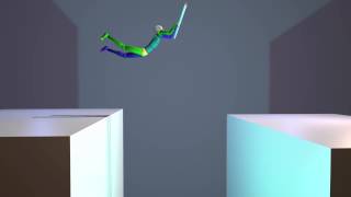 Biped - Swinging on bar and jump animation