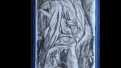 Drapery Study, AddtivieSubtractive Charcoal Value