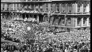 New Yorkers welcome Israeli Prime Minister David Ben Gurion at the City Hall in N...HD Stock Footage