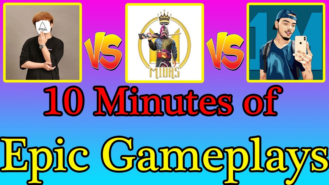 HIGH RANK GAMEPLAYS | STAR ANONYMOUS vs ATHENA vs MIDAS | PUBG OP Moments New | Who is BEST PLAYER?