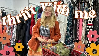 THRIFT WITH ME for SPRING | my favorite store + trying on tons of colorful vintage finds |WELLLOVED