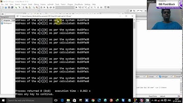element address calculator of an array