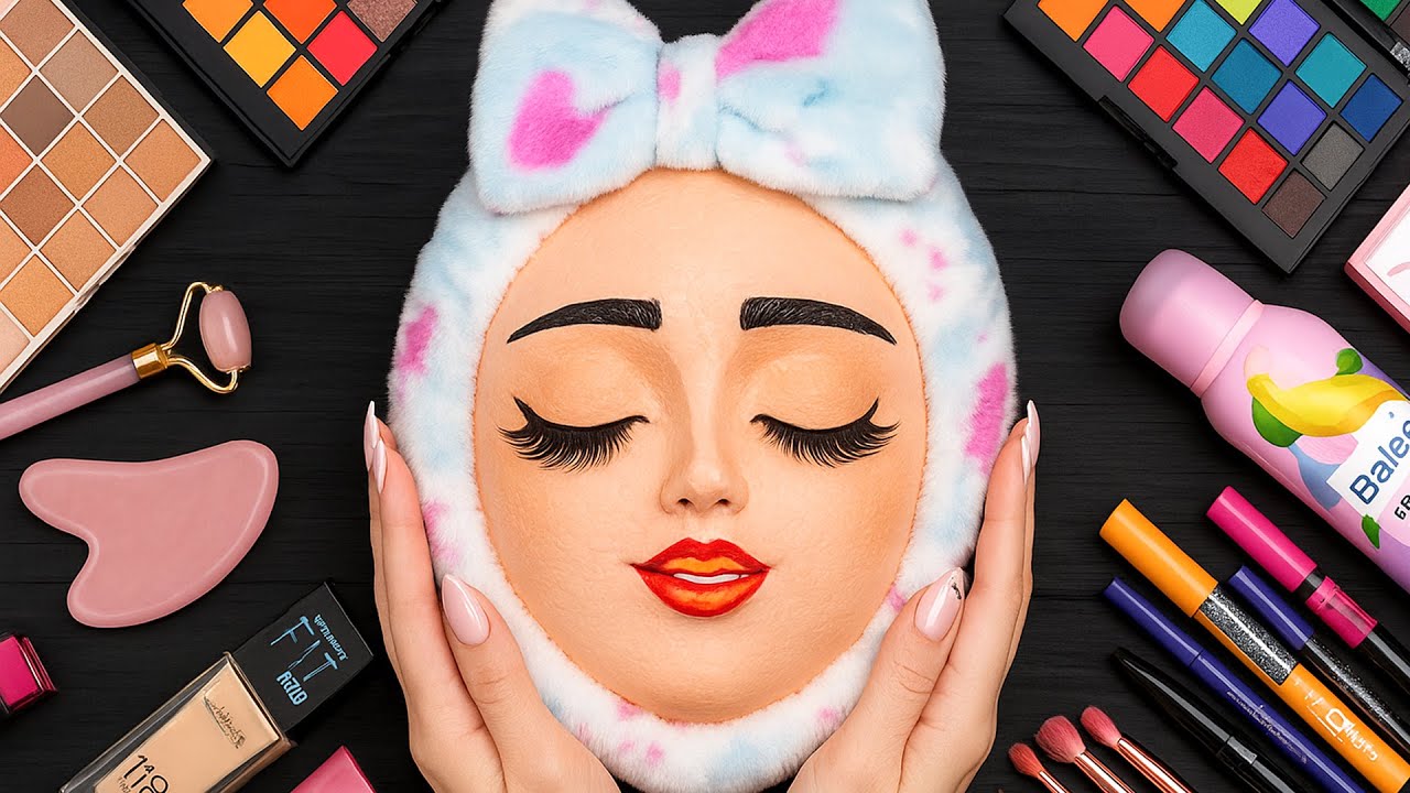 Makeup on Cantaloupe 🍈 with Chill Music #3 | Satisfying Visuals