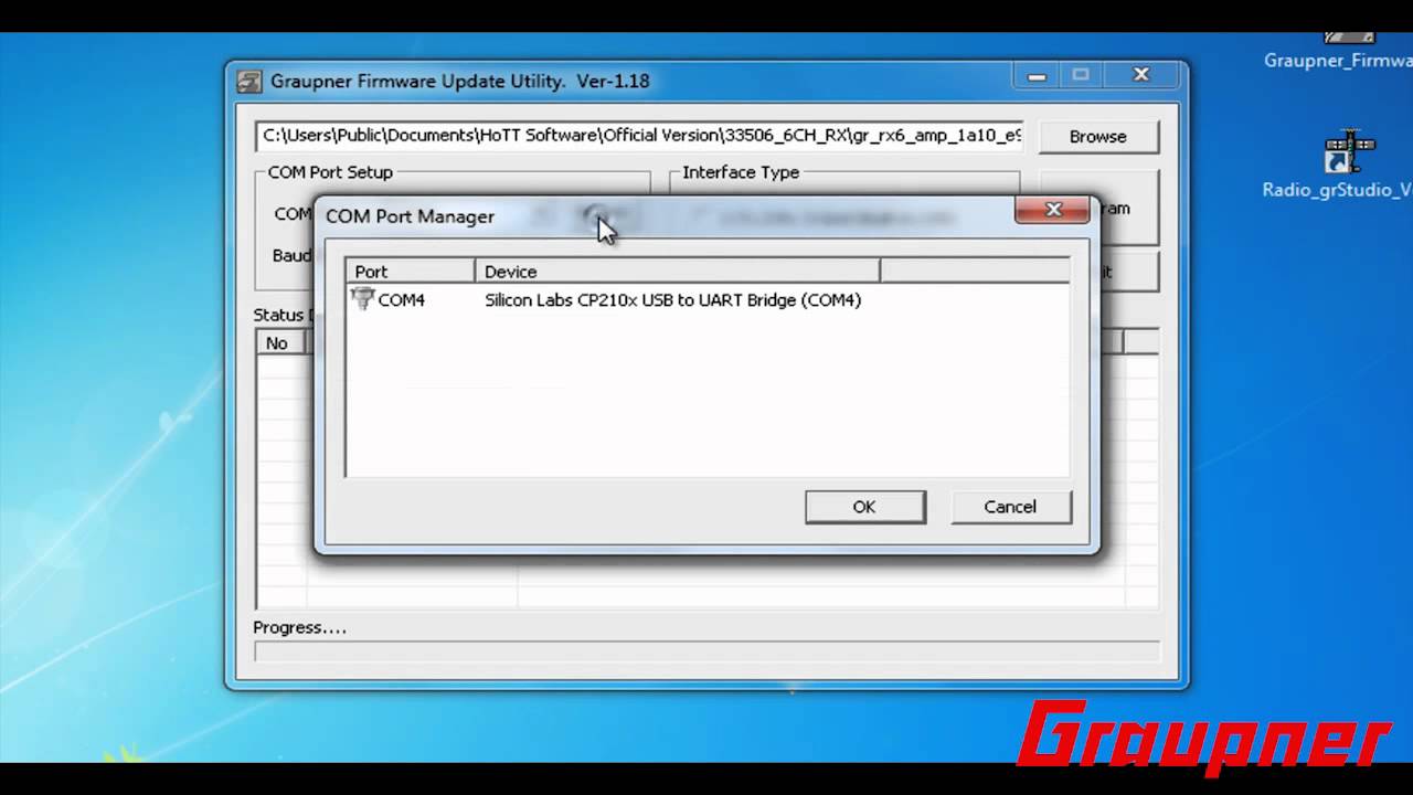 Update instruction receiver GR12 GRAUPNER HoTT - YouTube