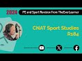 Cnat sport studies r184 revision summer 2024