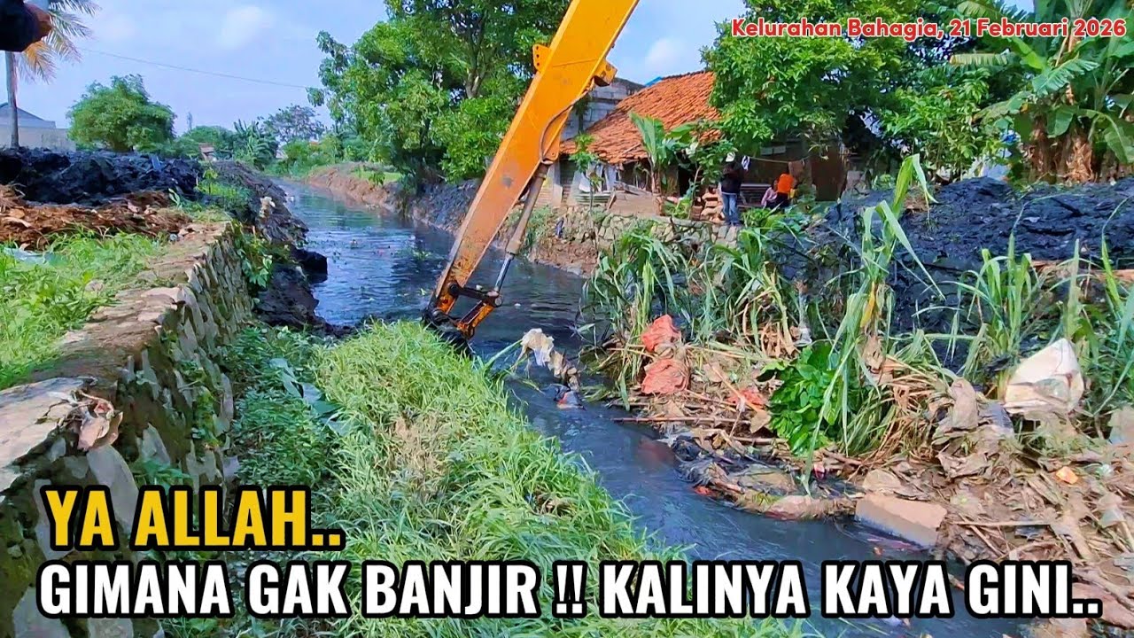YA ALLAH ‼️ GIMANA GAK BANJIR, KALINYA SAMPE KAYA GINI ‼️ SAMPE ADA PULAU TEBUNYA BEGINI ‼️