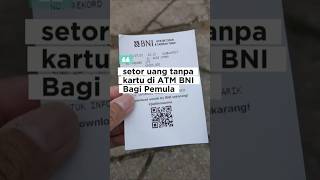 How to Deposit Money Without a Card at a BNI ATM for Beginners #wondrbybni #wondrbni #shorts #bni...