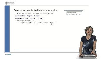 Diferencia simétrica de conjuntos | 10/22 | UPV
