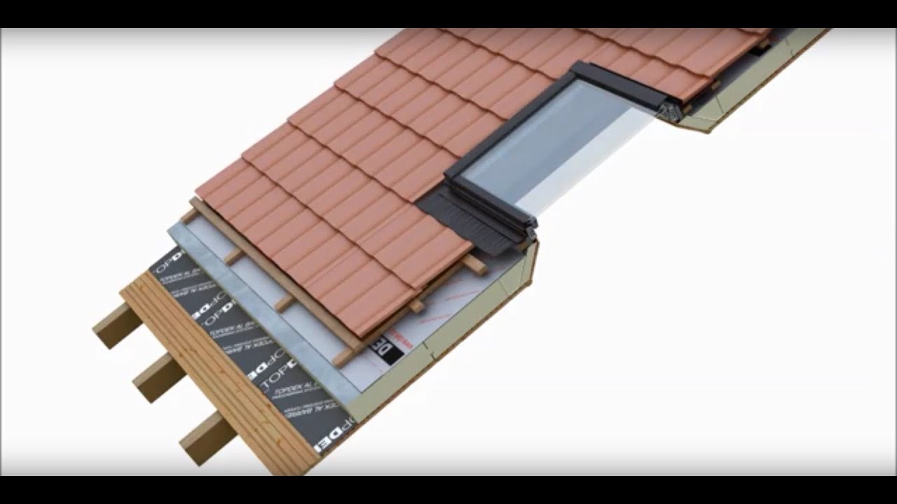 SYSTÉM TOPDEK S PÁLENOU KRYTINOU TONDACH A STŘEŠNÍM OKNEM ROTO