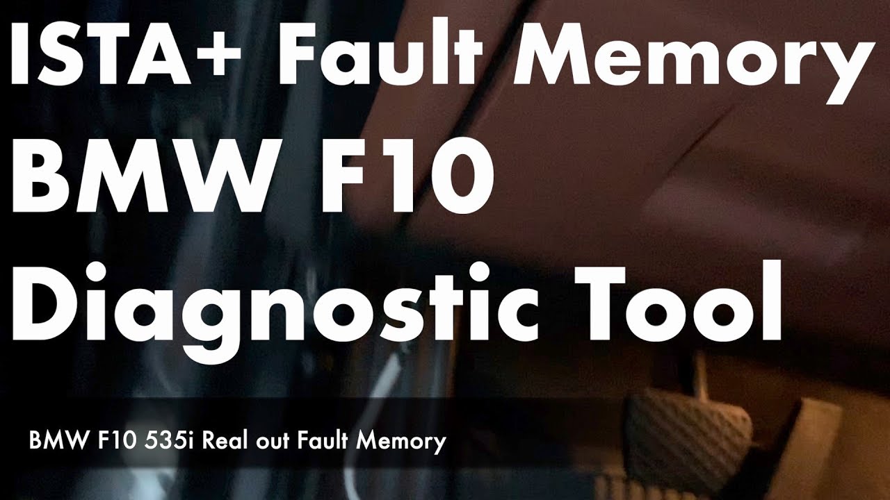 ISTA+ Fault Memory clearing on BMW F10