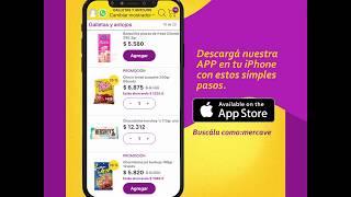 Mirá nuestro tutorial, vé y Descargá la APP de Mercá Vé en iPhone. screenshot 1