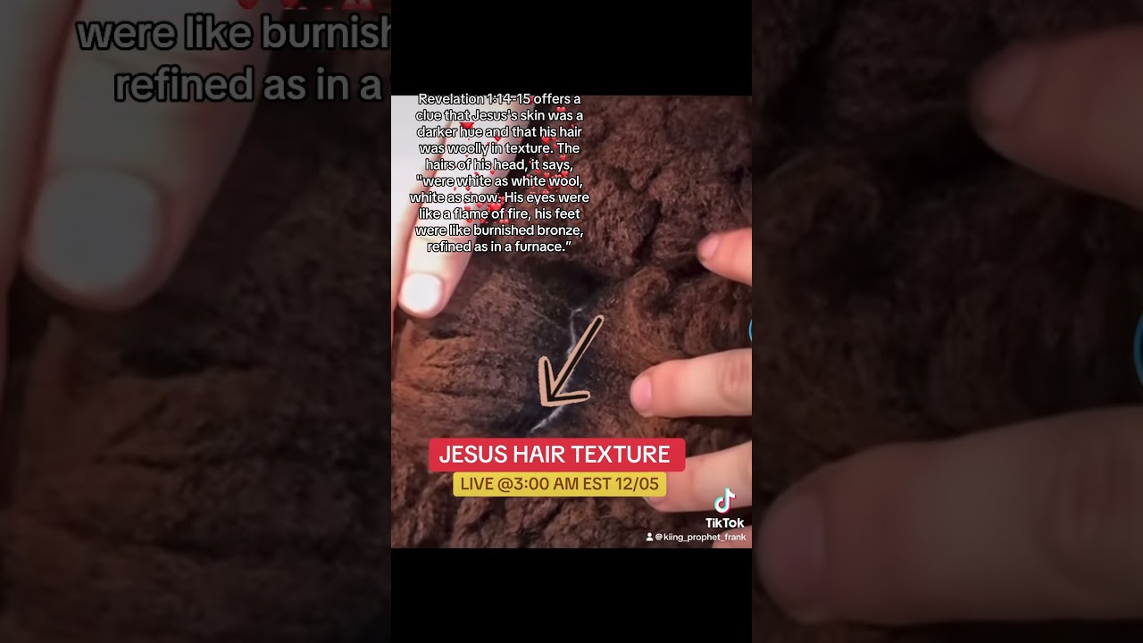 JESUS HAIR LIKE WOOL