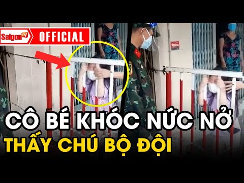 Video Cô bé 'BẬT KHÓC NỨC NỞ' khi thấy chú bộ đội đi ngang,... - youtube