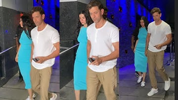 Hrithik Roshan and Saba Azad spotted at hakakasan restaurant in Mumbai