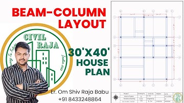 Beam-Column Layout || Column Layout Plan in AutoCAD ||Creating Layout Plan